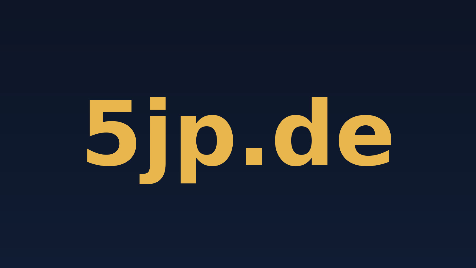 5jp.de – Domain zu verkaufen
